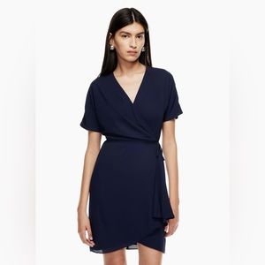 Aritzia Wallace wrap dress in size XXS